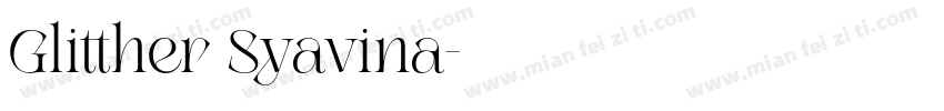 Glitther Syavina字体转换